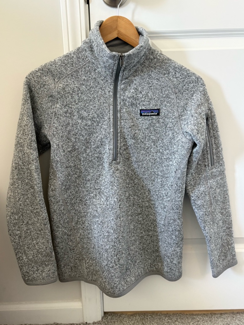Patagonia Woman’s Gray Quarter-Zip Sweater Better Sweater XS